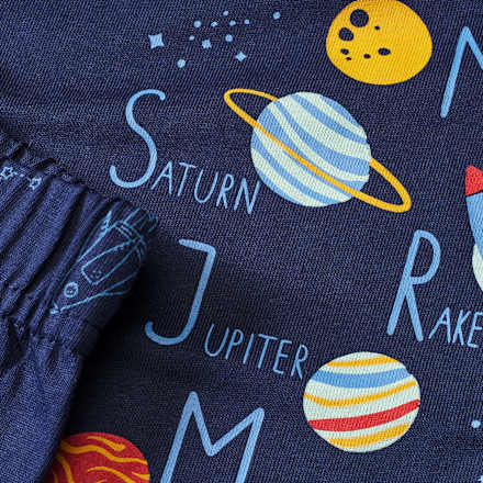 Schlafanzug mit Weltall-Motiv, blau, Gr. 92 ALANA