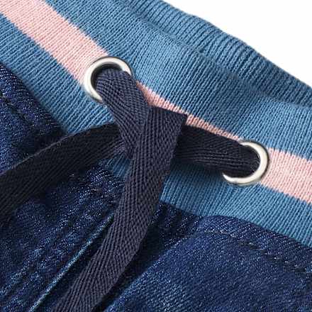 Jeans mit geradem Schnitt & Rippbund, blau, Gr. 98 ALANA