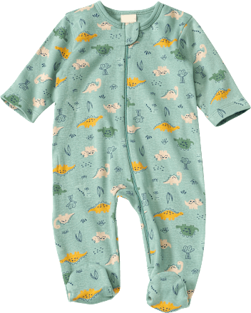 Schlafanzug mit Dino-Muster, grün, Gr. 50/56 ALANA