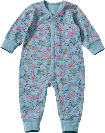Schlafanzug Pro Climate mit Blumen-Muster, blau, Gr. 50/56 ALANA