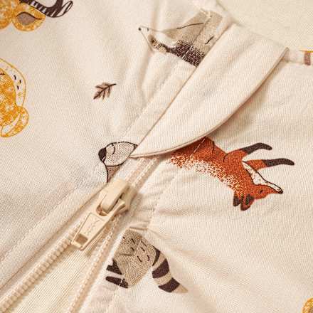 Schlafsack 2 TOG mit Waldtier-Muster, braun, 110 cm ALANA