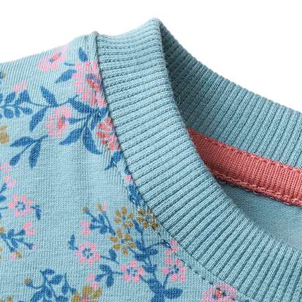 Schlafanzug Pro Climate mit Blumen-Muster, blau, Gr. 104 ALANA