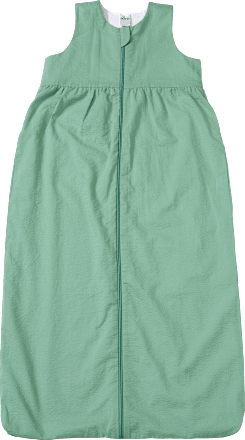 Schlafsack 1 TOG aus Seersucker, grün, 110 cm ALANA