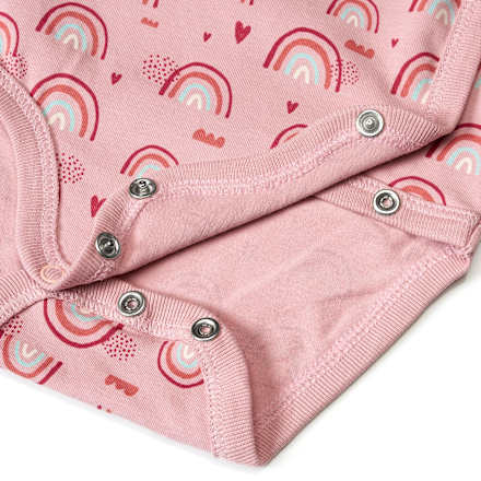 Wickelbody Pro Climate mit Regenbogen-Muster, rosa, Gr. 50/56 ALANA