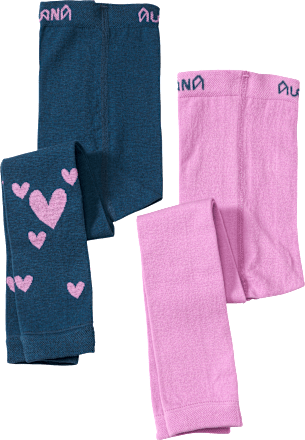 Leggings, lila + blau, Gr. 122/128 ALANA