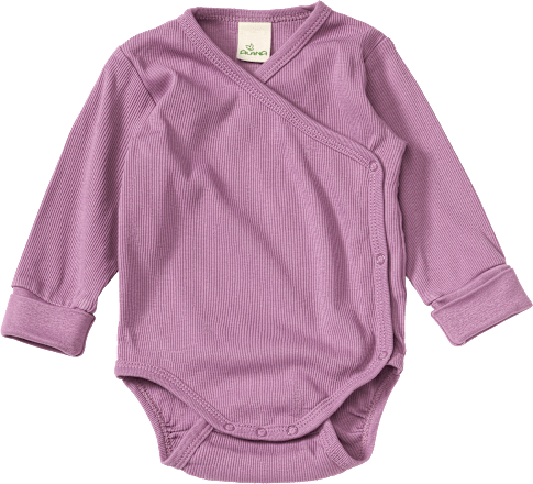 Wickelbody mit Mitwachsfunktion, lila, Gr. 50/56 ALANA
