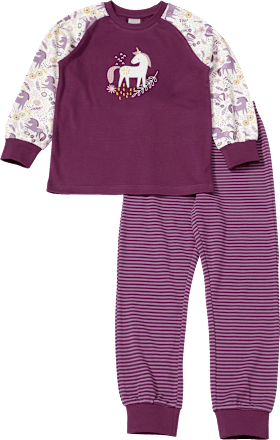 Schlafanzug mit Einhorn-Muster, beere, 134/140 ALANA