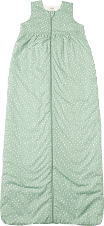 Schlafsack 2 TOG mit Punkten, grün, 130 cm ALANA