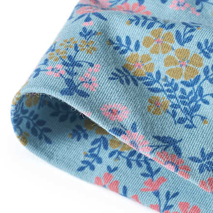 Mütze Pro Climate mit Blumen-Muster, blau, Gr. 46/47 ALANA