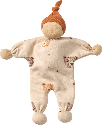 Püppchen mit Bären-Muster, braun ALANA