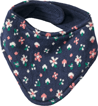 Halstuch mit Blumen-Muster, blau ALANA