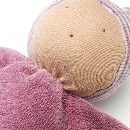 Püppchen mit Ringel-Mütze, rosa ALANA