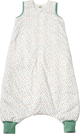 Schlafsack mit Beinen 3 TOG mit Punkte-Muster, weiß, 110 cm ALANA