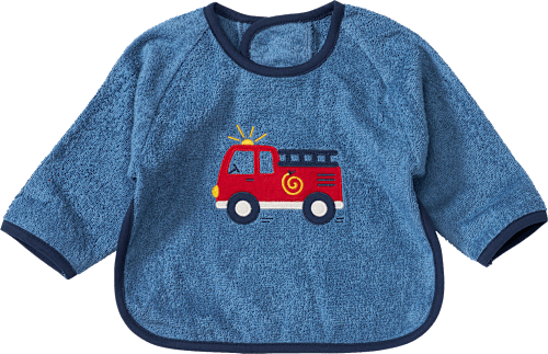 Ärmellätzchen mit Feuerwehrauto-Applikation, blau & rot ALANA