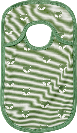 Lätzchen mit Fuchs-Muster, grün ALANA