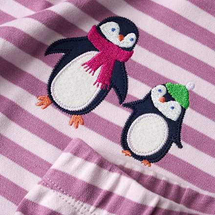 Schlafanzug mit Pinguin-Motiv, lila, Gr. 98 ALANA