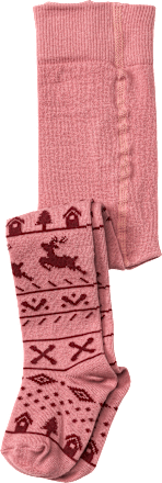 Strumpfhose mit Winter-Motiv, rosa, Gr. 86/92 ALANA