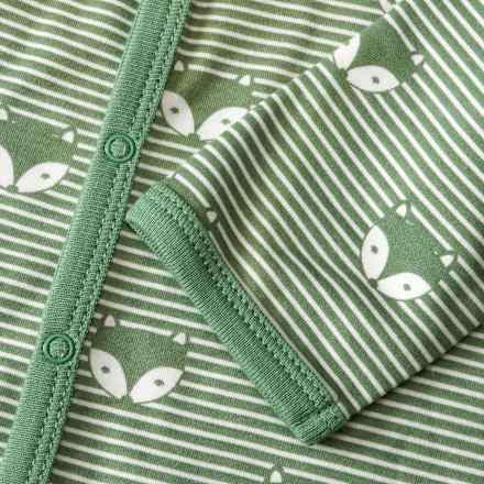 Schlafanzug mit Fuchs-Muster, grün, Gr. 86/92 ALANA