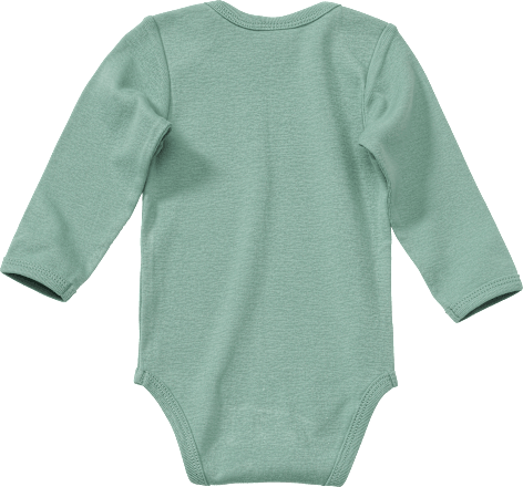 Body Langarm, grün, Gr. 62/68 ALANA