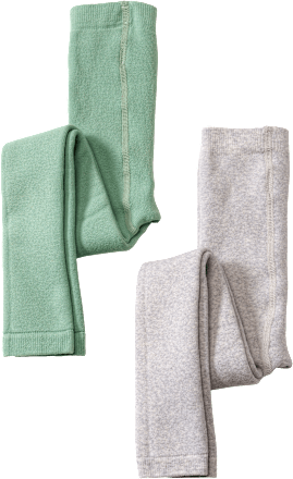 Thermoleggings, grau + grün, Gr. 98/104 ALANA