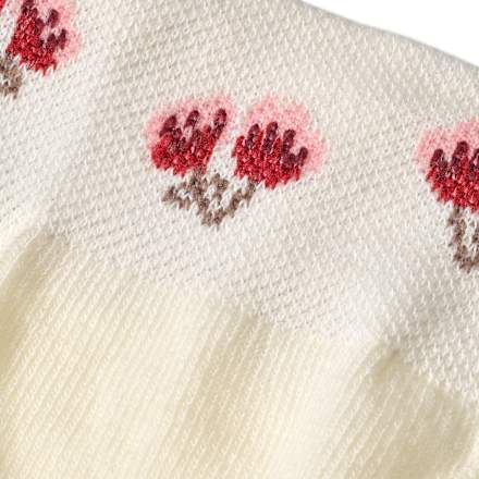 Strumpfhose mit Blumen-Motiv, beige, Gr. 74/80 ALANA