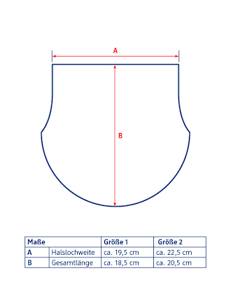 Loop Schal mit Bio-Wolle, blau, Gr. 1 ALANA