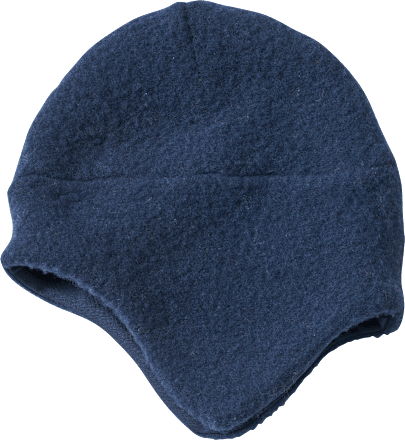 Mütze mit Bio-Wolle, blau, Gr. 46/47 ALANA