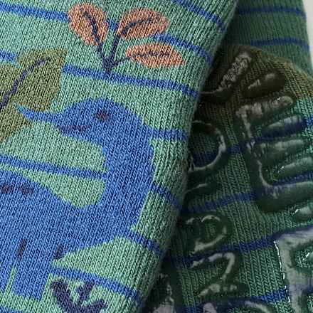 Stoppersocken mit Dino-Motiv, grün, Gr. 25/26 ALANA