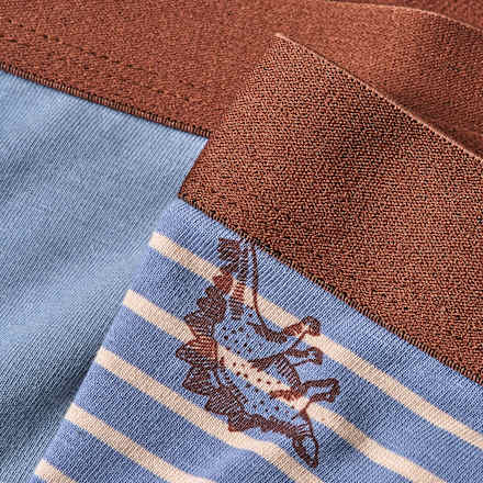 Boxershorts mit Dino-Muster, blau & braun, Gr. 122/128 ALANA