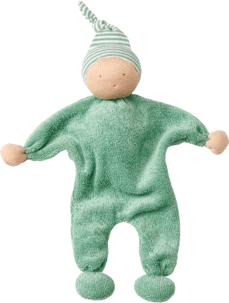 Püppchen mit Ringel-Mütze, grün ALANA