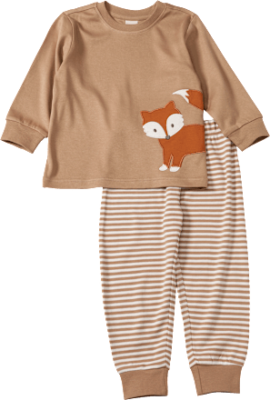 Schlafanzug mit Fuchs-Motiv, braun, Gr. 98 ALANA