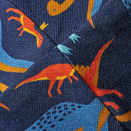 Mütze Pro Climate mit Dino-Muster, blau, Gr. 54/55 ALANA