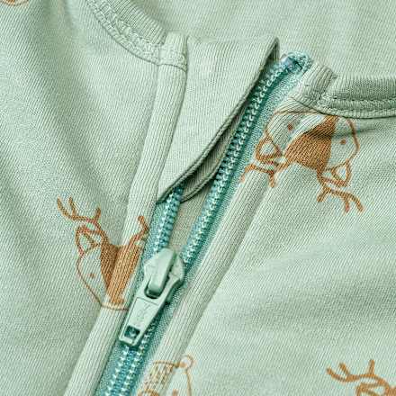 Schlafsack mit Beinen 2 TOG mit Waldtier-Muster, grün, 110 cm ALANA