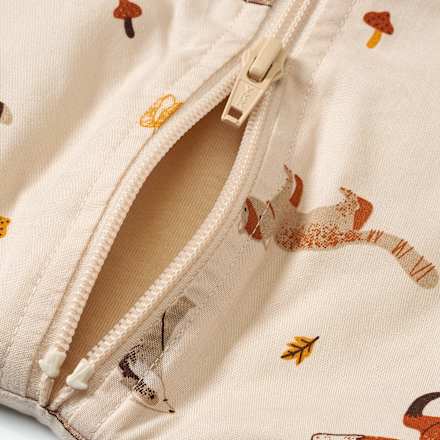 Schlafsack 2 TOG mit Waldtier-Muster, braun, 90 cm ALANA