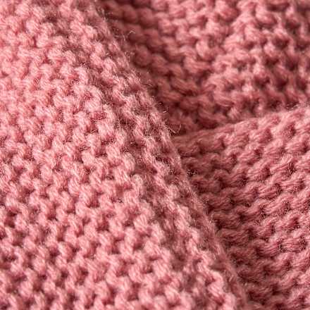 Loop Schal aus Strick, rosa PUSBLU