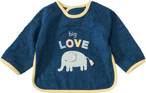 Ärmellätzchen mit Elefanten-Motiv, blau ALANA
