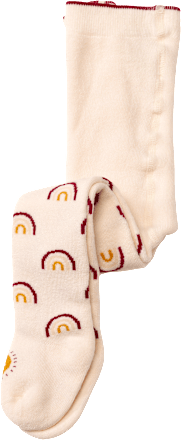 Thermostrumpfhose mit Regenbogen-Muster, beige, Gr. 74/80 ALANA