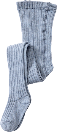 Strumpfhose mit Ripp-Struktur, blau, Gr. 110/116 ALANA