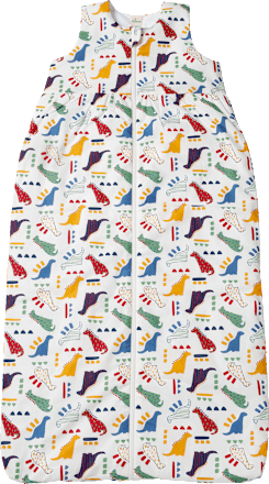 Schlafsack 2 TOG mit Dino-Muster, bunt, 100 cm ALANA