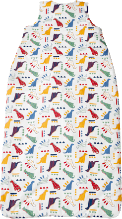 Schlafsack 2 TOG mit Dino-Muster, bunt, 100 cm ALANA