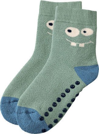 ABS Socken mit Monster-Motiv, grün, Gr. 29/31 ALANA