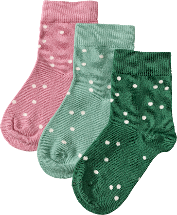Socken mit Punkte-Muster, grün + rosa, Gr. 27/28 ALANA
