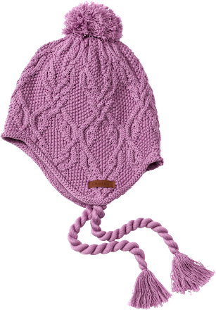 Mütze aus Strick, lila, Gr. 54/55 ALANA