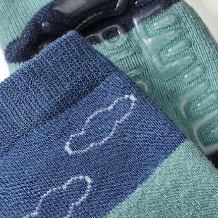 Stoppersocken mit Feuerwehrauto-Motiv, blau, Gr. 21/22 PUSBLU
