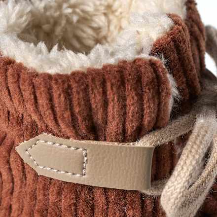Schuhe aus Cord & mit Futter, braun, Gr. 18/19 PUSBLU