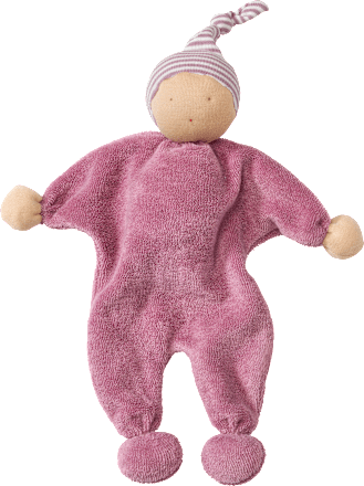 Püppchen mit Ringel-Mütze, rosa ALANA