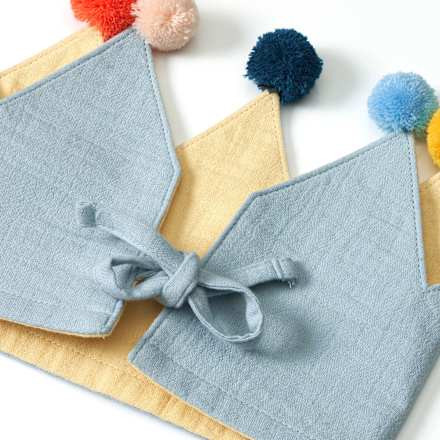Kinder Geburtstagskrone aus Musselin, blau ALANA