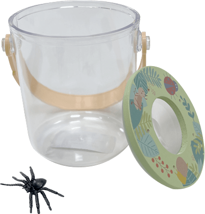 Becherlupe mit Henkel, grün Cleoleo