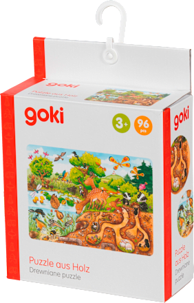 Puzzle aus Holz mit Natur- & Tiermotiv (96 Teile) Gollnest & Kiesel