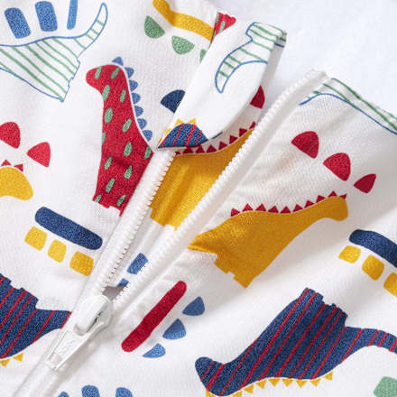 Schlafsack 2 TOG mit Dino-Muster, bunt, 100 cm ALANA